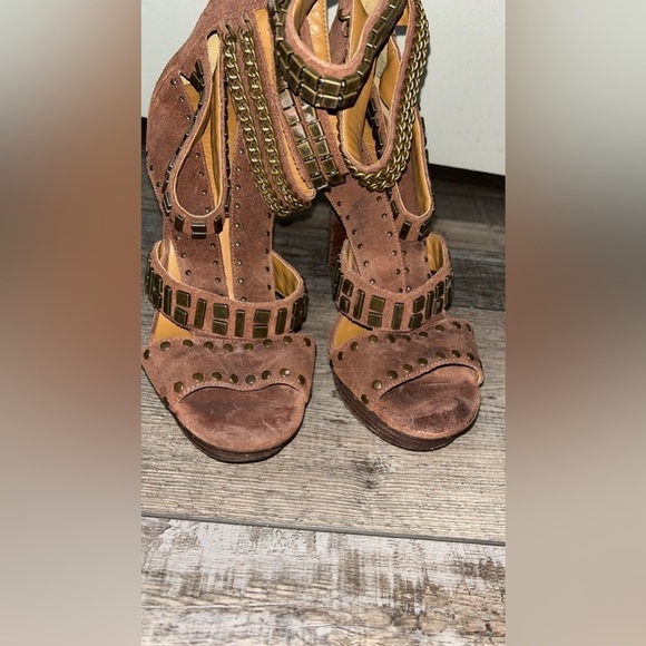 Nine West vintage America Collection gladiator ankle zip High Stiletto Heels - Picture 8 of 13